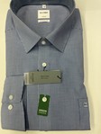 OLYMP | Dark blue micro check comfort fit formal shirt
