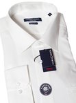 CASA MODA | White 2 comfort fit formal shirt long sleeved 100% cotton plain collar