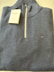 EDEN PARK 5 | Navy  half zip 100% cotton regular fit