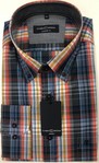 CASA MODA | Multi coloured check long sleeved comfort fit shirt - Available in 5 Xl only