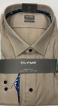 OLYMP | Biscuit coloured formal or casual comfort fit shirt 100% cotton