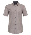 CASA MODA | Orange spotted comfort fit short sleeved shirt