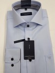 CASA MODA | Plain blue long sleeved comfort fit formal shirt 100% cotton
