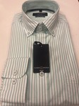 CASA MODA | Light green striped long sleeved shirt - XL only